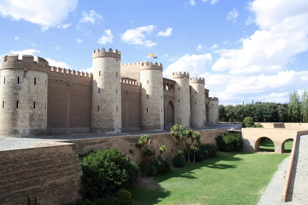 The Aljaferia palace in Zaragoza. 11th century Islamic. — Stock Photo, Image