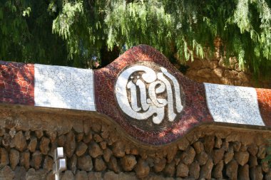 Madalyon guell Park Barselona'da çit.