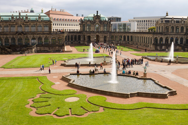 The courtyard of Zwinger in Dresden, Germany