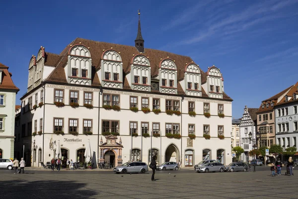 El Ayuntamiento en la plaza del Mercado en Naumburg. Sajonia-Anhalt, Alemania —  Fotos de Stock
