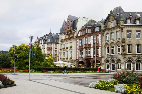 Een schilderachtig stadsgezicht in trier — Stockfoto