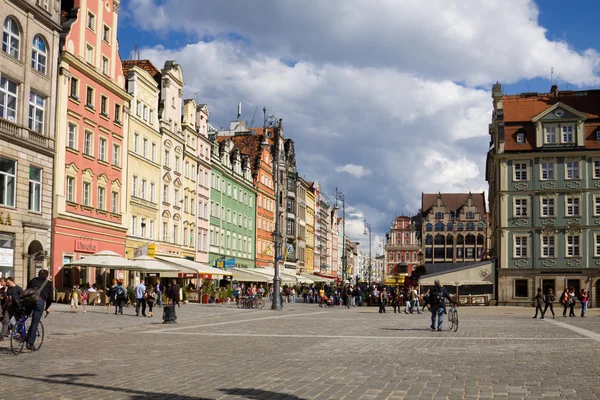 The Market square in Wroclaw, Poland — Stock Photo, Image