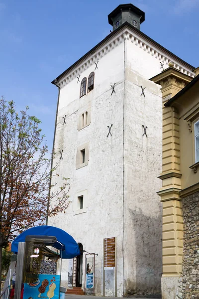 Zagreb Croatia September 2012 Oude Middeleeuwse Toren Genaamd Lotrscak Zagreb — Stockfoto