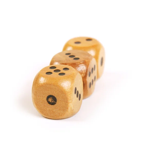 Wooden dice — Stock Photo, Image