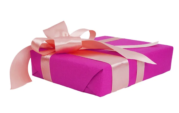 Color package with ribbon — Stock Photo, Image