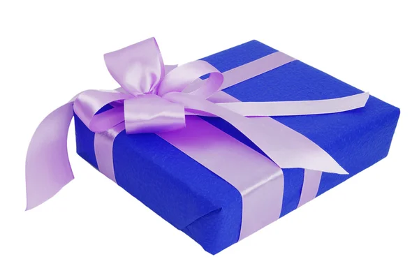 Color package with ribbon — Stock Photo, Image