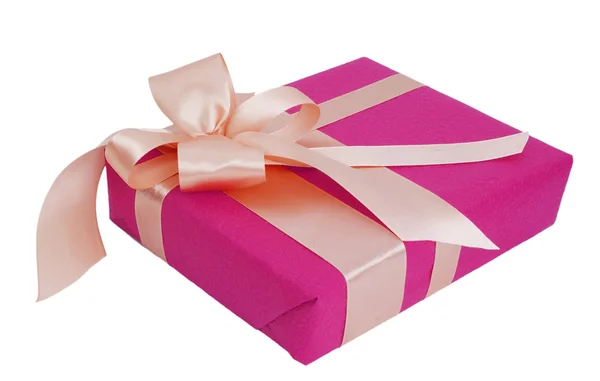 Color package with ribbon — Stock Photo, Image