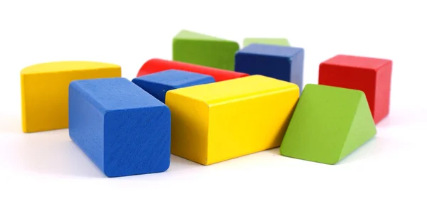 Children's wooden cubes — Stock Photo, Image