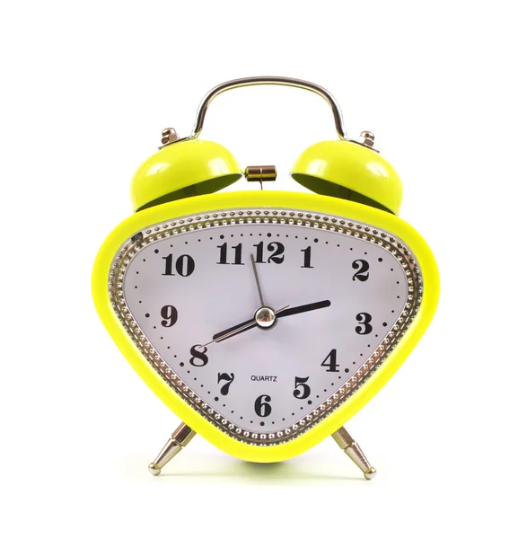 Green alarm clocks Stock Photo