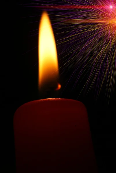 Burning candle — Stock Photo, Image