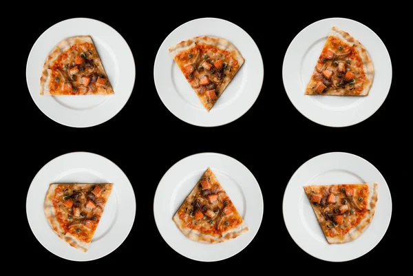 Losos pizza — Stock fotografie