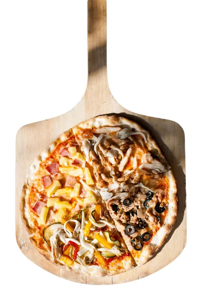 4 soorten pizza — Stockfoto