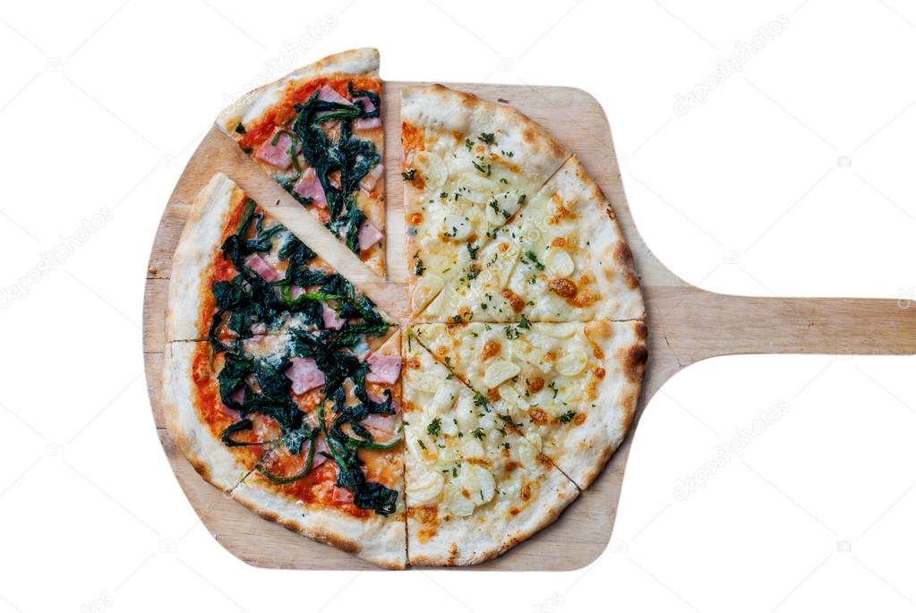 white and Gorgonzola pizza