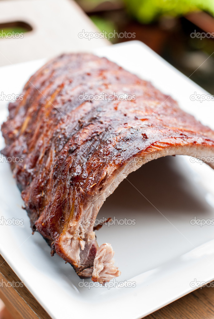 grilled pork ribs