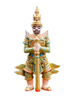 Dev heykel izole ayakta