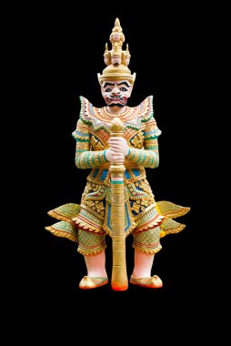 Dev heykel izole ayakta