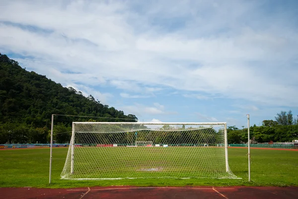 Objetivo de Futebol Vazio — Fotografia de Stock