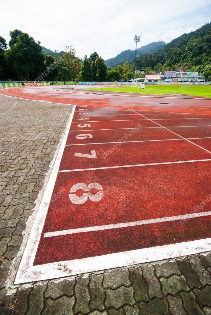 athletics Track Lane Numbers