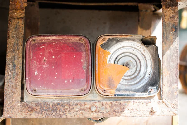 Stary samochód światła tylne — Zdjęcie stockowe