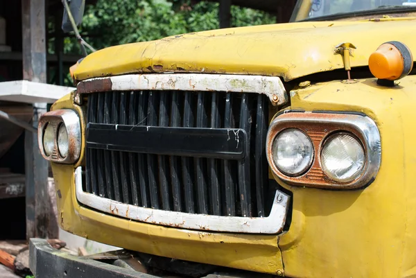 Close-up van oude pick-up truck licht — Stockfoto