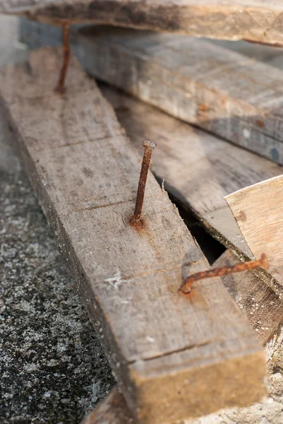 Pila di legno di scarto — Foto Stock
