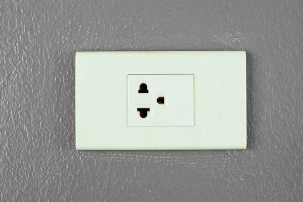 Electric outlet on the wall — Stock Photo, Image