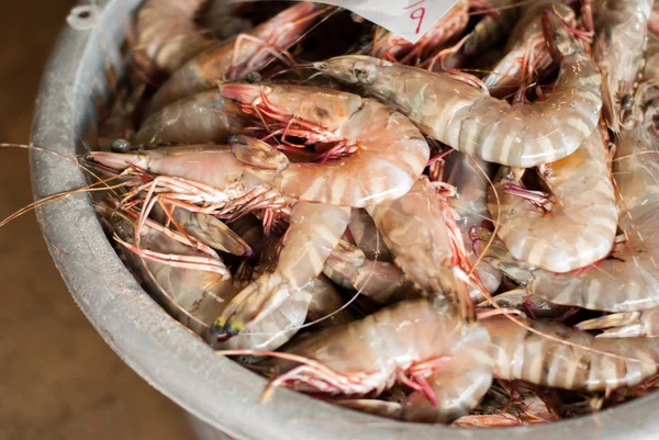 Shrimp in the basket — Stock Photo, Image