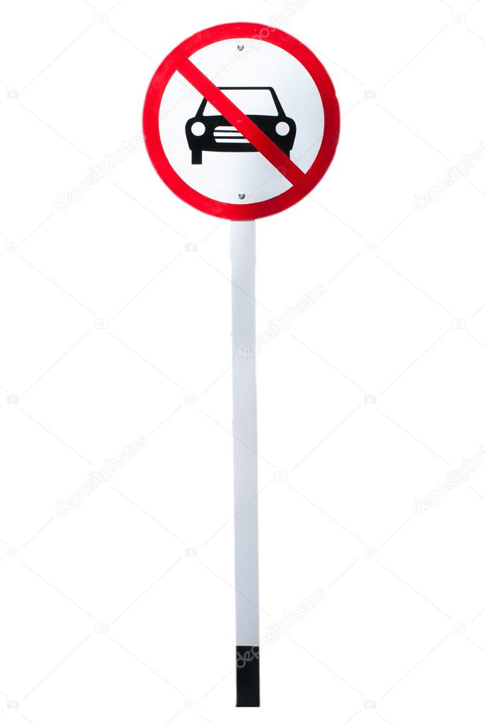 No parking road sign