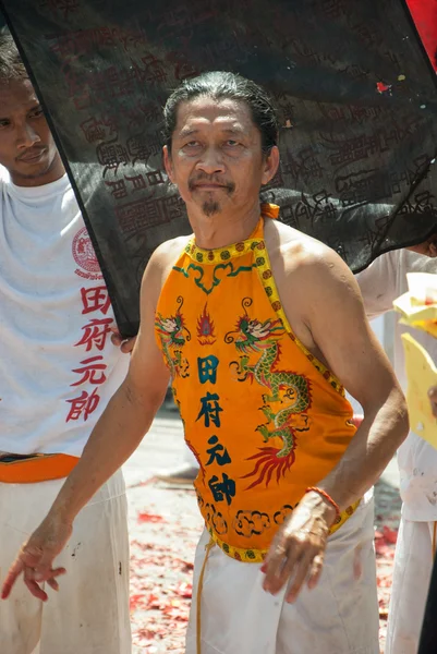 Ranong, TAILANDIA - 05 DE OCTUBRE - 13: "Nueve Emperadores Dioses Festival " —  Fotos de Stock