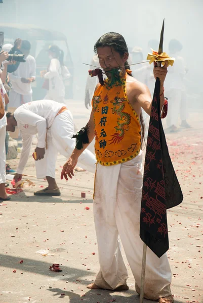 Ranong, THAILAND - OCTOBER 05 - 13 :"Nine Emperor Gods Festival" — Stock Photo, Image