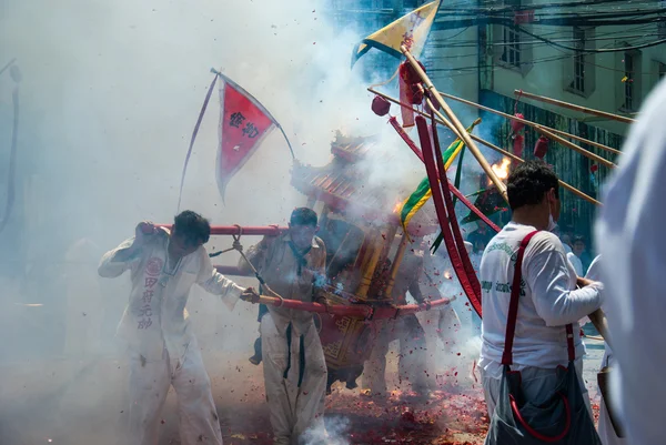 Ranong, THAILAND - OUTUBRO 05 - 13: "Nove Imperador Deuses Festival " — Fotografia de Stock