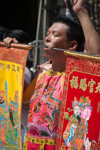 拉廊府-十月 05 13："九帝神节" — 图库照片