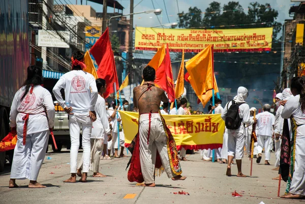 Ranong, TAILANDIA - 05 DE OCTUBRE - 13: "Nueve Emperadores Dioses Festival " — Foto de Stock