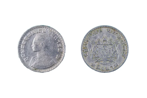 Alte Münze aus Thailand — Stockfoto