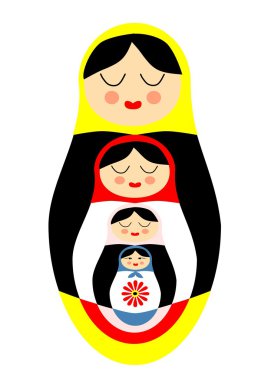 Matryoshka Rus bebek