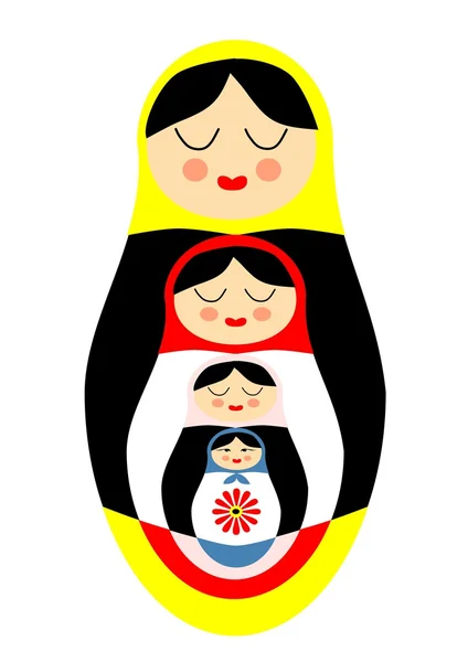 Rosyjski Matryoshka Lalki Ilustracja Stockowa