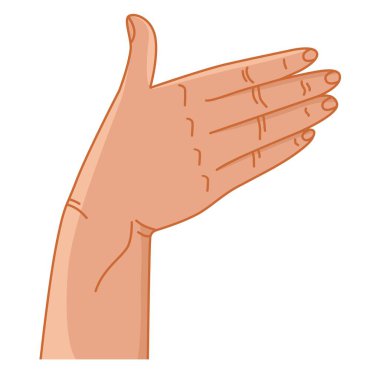 El hareketi. İşaret. Selamlar. Yön. Grafik gibi. Vektör. 