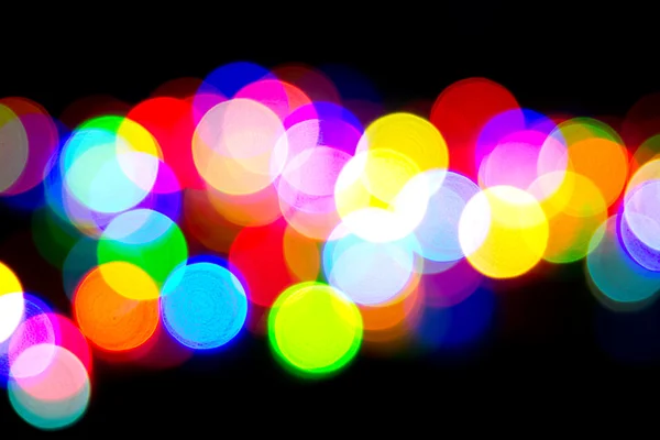 Bokeh colorido de luzes — Fotografia de Stock