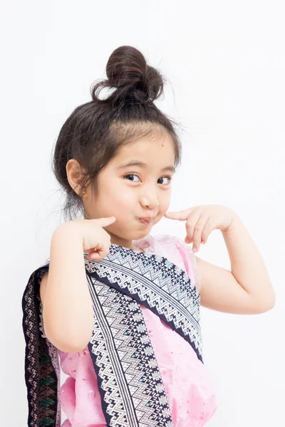 Pequeño niño tailandés en vestido tradicional — Foto de Stock