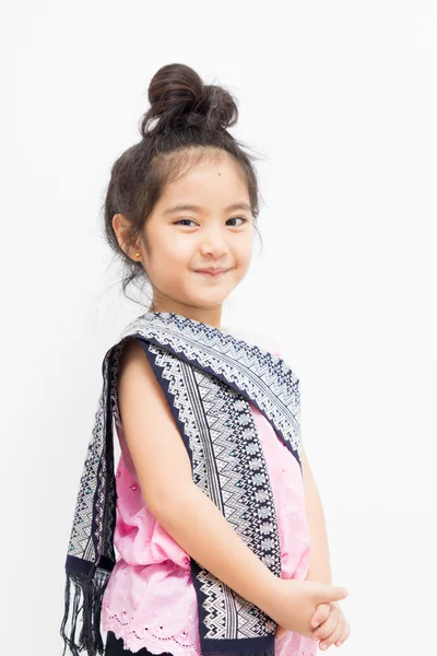 Petit enfant thaïlandais en robe traditionnelle — Photo