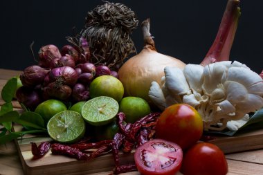 Tayland baharatlı yemekleri sebze