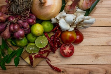 Tayland baharatlı yemekleri sebze