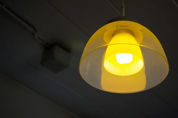 Padrão abstrato da lâmpada círculos amarelo e laranja — Fotografia de Stock