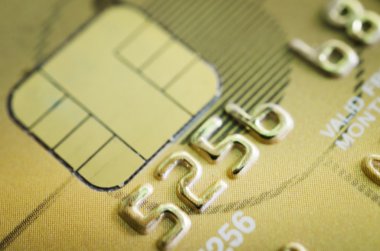 eski kredi kartı ile düşük anahtar makro çekim.