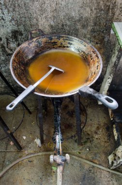 kirli temiz bekleyen mutfak aracı