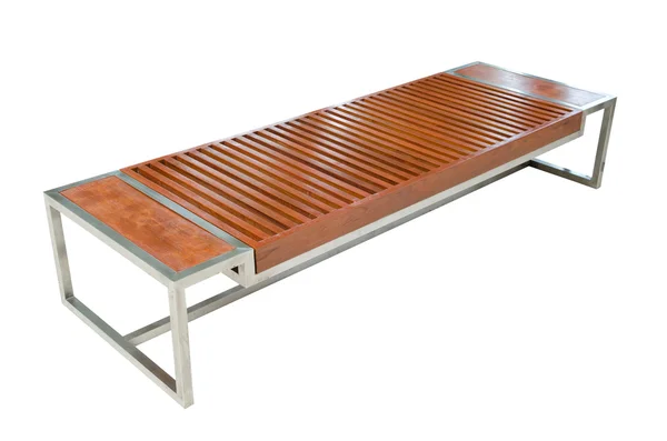 Modern wood long chair — Stock Photo, Image