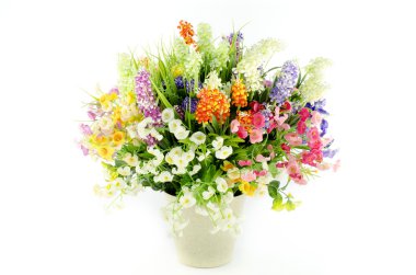 beyaz ayrı tutulan geçmişi olan plastik çiçek