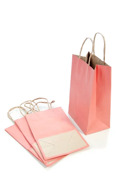 Bolsa de papel rosa — Foto de Stock