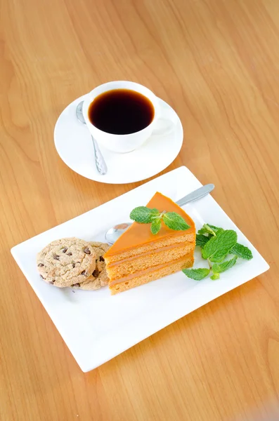 Ein Stück Kuchen — Stockfoto