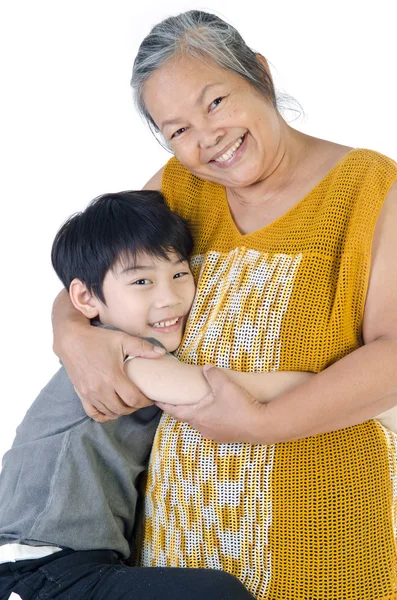 Grand-mère avec son petit-enfant — Photo